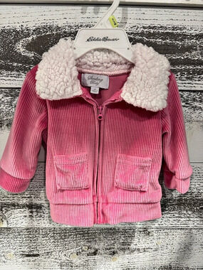 Sterling Baby Pink Sherpa Collar Jacket Size 6M Like New